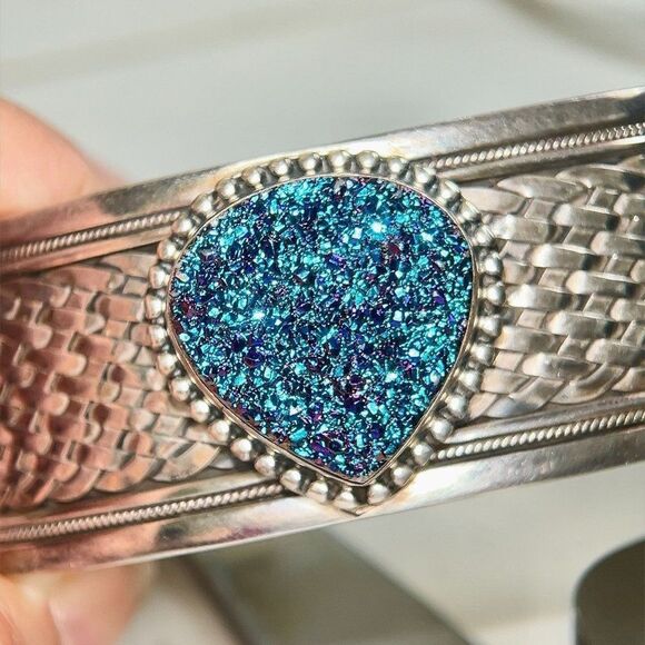 Nicky Butler 925 Druzy Cuff - Picture 3 of 9